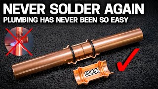 NEVER SOLDER PIPE AGAIN  3 Ways for EASY DIY Plumbing [upl. by Aldred]