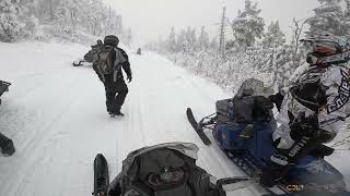 New Hampshire Snowmobiling Jan 28th 2024 [upl. by Leonteen863]