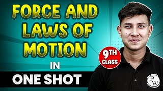 FORCE AND LAWS OF MOTION in 1 Shot  FULL Chapter Coverage ConceptsPYQs  Class 9th Science [upl. by Notserc]