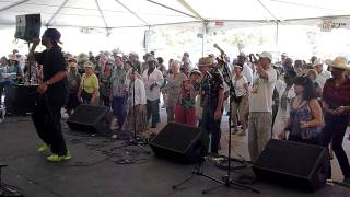 AJ Gibbs teaching zydeco at Ardenwood CajunZydeco Festival [upl. by Trela768]