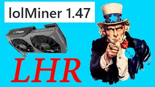 Actualización LolMiner 147 Máximo Rendimiento RTX LHR [upl. by Aitam]