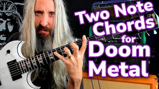 Write HEAVIER Riffs with these Doomy Dyad Chords  Doom Metal Guitar [upl. by Eladnyl32]