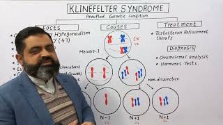 Klinefelter Syndrome UrduHindi medium profmasoodfuzail Aneuploidy [upl. by Puglia]