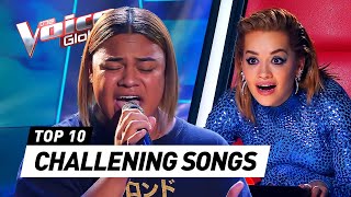 HARDEST SONGS to sing in The Blind Auditions on The Voice [upl. by Toney]