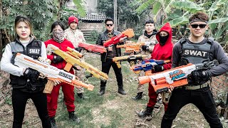 LTT Game Nerf War  Warriors SEAL X Nerf Guns Fight Crime Mr Close Crazy Destroy The Container Area [upl. by Yllom912]