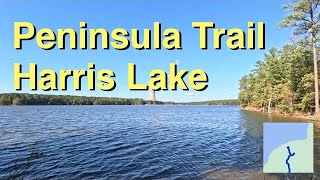 Peninsula Trail  Harris Lake  Wake County NC 4x Speed  Music [upl. by Atinot]