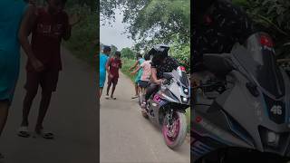 Exhaust ka sound reaction 😱bikelover zx10rr r15mt15loverbikerider trending shortsfeed short [upl. by Aihpos]