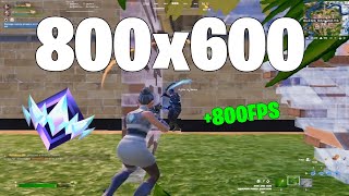 800x600 360 HZ is in Fortnite Ranked UNREAL  Lowest Delay Stretch Res [upl. by Galen214]