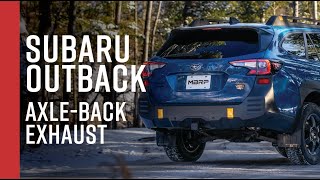 2020 SUBARU OUTBACK XTWILDERNESS  MBRP 25quot AxleBack Dual Rear Exit Exhaust [upl. by Asiralc]