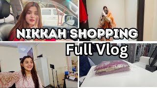 Nikkah ki shopping ki  Full vlog  Life with mahnoor khan [upl. by Haianeb]