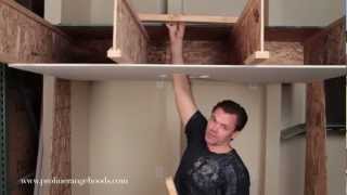 How To Install WeightBearing Ceiling Support  Reinforcing Sheetrock to Support a Range Hood [upl. by Mmada837]