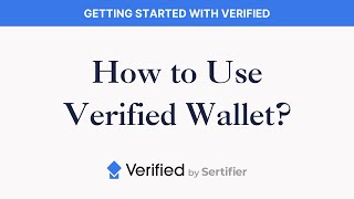 Verified Walkthrough  How To Use Verified Wallet [upl. by Nayek]