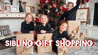 SHOPPING FOR SIBLING GIFT EXCHANGE  QUADRUPLET EDITION [upl. by Anet]