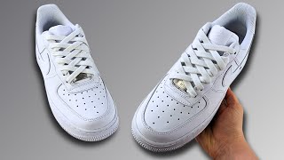 How To Diamond Lace Nike Air Force 1s Nike Air Force 1 Lacing Style [upl. by Londoner]