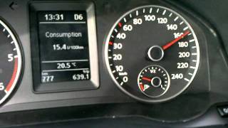 Jetta top speed 16 TDI 105 HP DSG [upl. by Oynotna708]