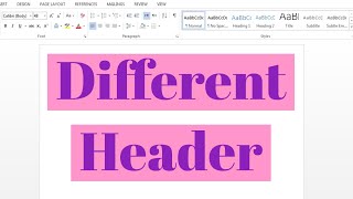 Headers amp Footers on ANY page in WORD  Microsoft Word tutorials [upl. by Analak]