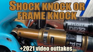 How to diagnose the difference between a knocking noise by shock or frame 2021 outtakes [upl. by Ynhoj]