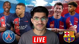 PSG vs BARCELONA LIVE CHAMPIONS LEAGUE REACTION [upl. by Onihc905]