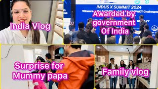 Sister ko mila award  Indian government ki taraf se 50000 prize money nehafaizivlogs [upl. by Ahsema592]