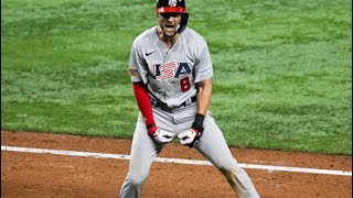 Trea Turner WBC Go Ahead Grand Slam Moneyball Theme [upl. by End]