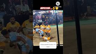 😱 IMPRESSIVE TACKLE🤭 kabaddi shorts raigadkabaddi [upl. by Sulienroc]