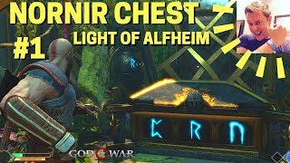 God of War How to open Tyrs Vault Nornir Rune Chest Puzzle Solution [upl. by Erastatus]