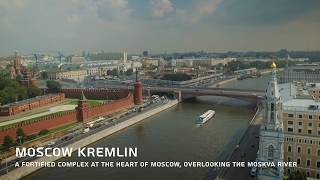 Moscow Kremlin Aerial 4K  Московский Кремль [upl. by Eirrek326]