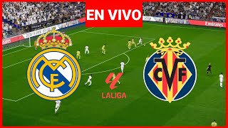 🔴EN VIVO  Real Madrid vs Villarreal I LALIGA 202425 I Partido Completo fútbol en un Videojogo [upl. by Derwin]