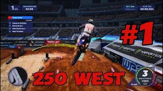 LETS PLAY  MONSTER ENERGY SUPERCROSS 5 250 WEST CAREER ROUND 59 EPISODE 8 [upl. by Swann849]