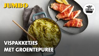 Wat eten we Vispakketjes met groentepuree [upl. by Ortrud788]