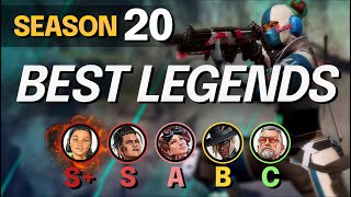 NEW LEGENDS TIER LIST for Season 20  PERK SYSTEM AND LEGENDS SEASON 20  Apex S20 Meta Guide [upl. by Darleen]