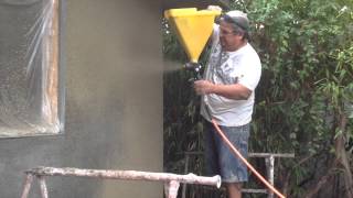 Stucco Sprayer EZ Tex SprayAll [upl. by Kaliski]