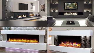 Modern TV Fire Place Designs Ideas  TV Unit Fire Place  Modern TV Wall Units With FirePlaces Ideas [upl. by Gaynor]