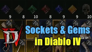 Gems Sockets Runes amp Jewelry in Diablo 4  How it works Handson Impressions amp Details [upl. by Renee]