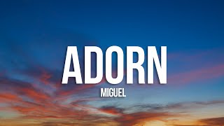 Miguel  Adorn Lyrics [upl. by Samson]