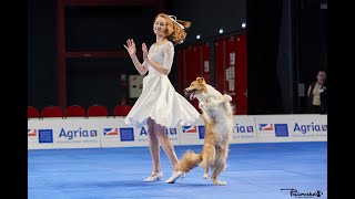 Dog Dancing World Championship 2022 Anastasiia Beaumont and border collie Yuki [upl. by Draillih]