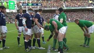 02022014  Ireland v Scotland  6 Nations Rugby 2014 [upl. by Aihsatal623]