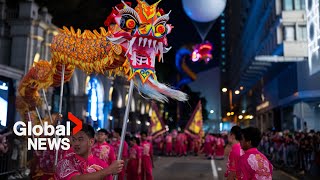 Lunar New Year Cities worldwide welcome the Year of the Dragon 🐉 [upl. by Itraa]