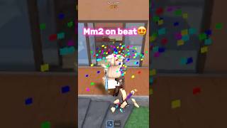 Mm2 on beat montage😍😍😍 news roblox mm2 [upl. by Halilak]