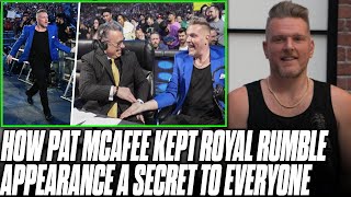 Pat McAfee Tells Michael Cole How He Kept Royal Rumble Appearance A Surprise [upl. by Anayad604]