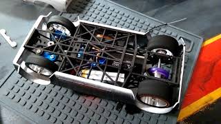 Brushless MagDagster RC Car 3D Printed 124  Mag Drag Racing [upl. by Ylenats362]