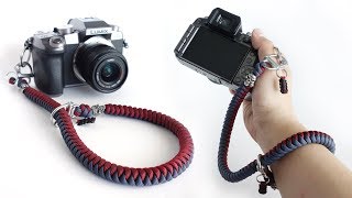 How to Make a Snake Knot Paracord Camera Strap Tutorial  Snap Shackle Wrist Strap [upl. by Hendrik804]