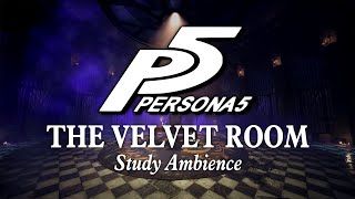 The Velvet Room  Study Ambience Relaxing Persona Music amp Library Sounds to Study Relax amp Sleep [upl. by Haerr]