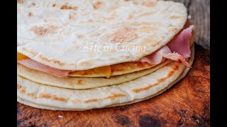 PIADINA ROMAGNOLA RICETTA ORIGINALE [upl. by Zennas295]