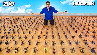 We Fly 200 RC Helicopters Worth ₹100000🔥 आसमान में खलबली मच गई  Crazy Experiment [upl. by Garold661]