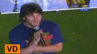 Messi quot¡Aguante Argentina la c de su madrequot [upl. by Rozalin766]