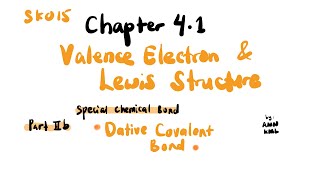 Dative Covalent Bond  SDS SK015 Chapter 41 Part II  extended [upl. by Enilrac469]