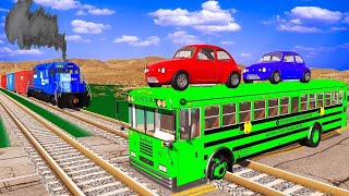 TRANSPORTING PIXAR CARS amp FRUITS WITH COLORED amp JOHN DEERE vs CLAAS vs TRACTORS  BeamNGdrive 962 [upl. by Akeemaj]