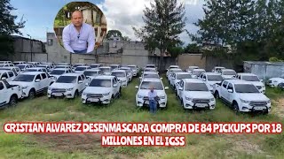 DIPUTADO CRISTIAN ALVAREZ DESENMASCARA COMPRA DE 84 PICKUPS POR 18 MILLONES EN EL IGSS GUATEMALA [upl. by Mcroberts605]