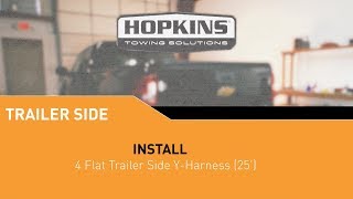 48255 4 Flat Trailer End YHarness 25 Install [upl. by Notgnirra889]